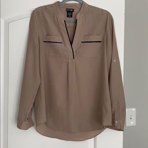 Lord and Taylor Tan Blouse